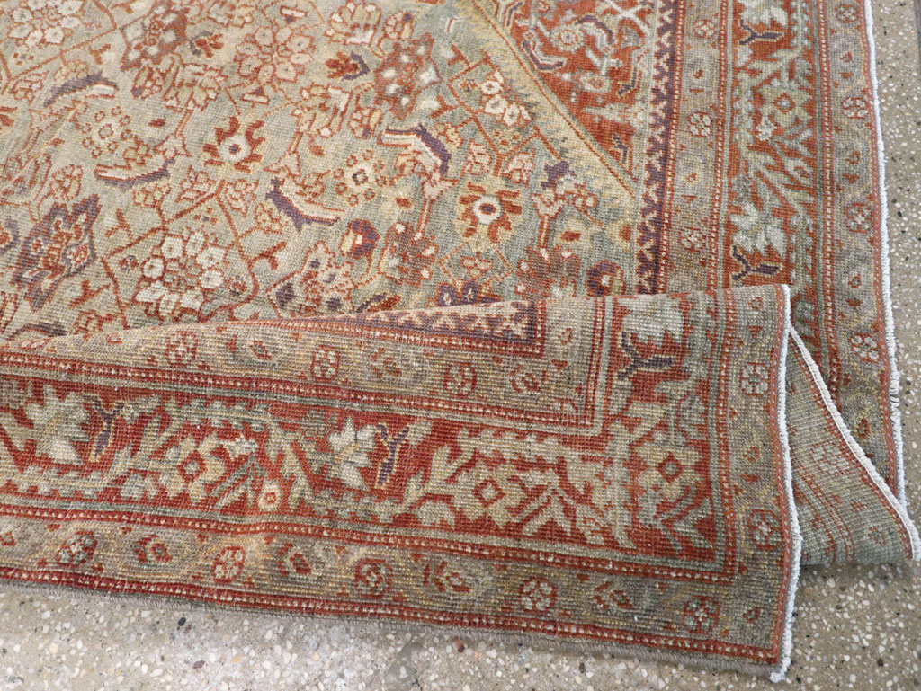 Antique Persian Mahal Gallery Carpet, No.24066 - Staging