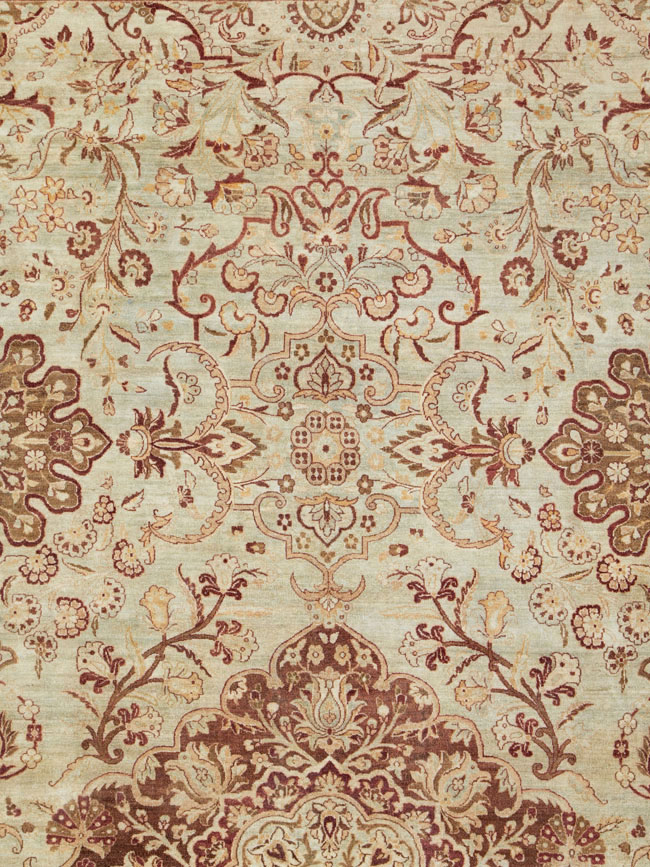 Antique Persian Lavar Kerman Carpet, No.24067 - Staging