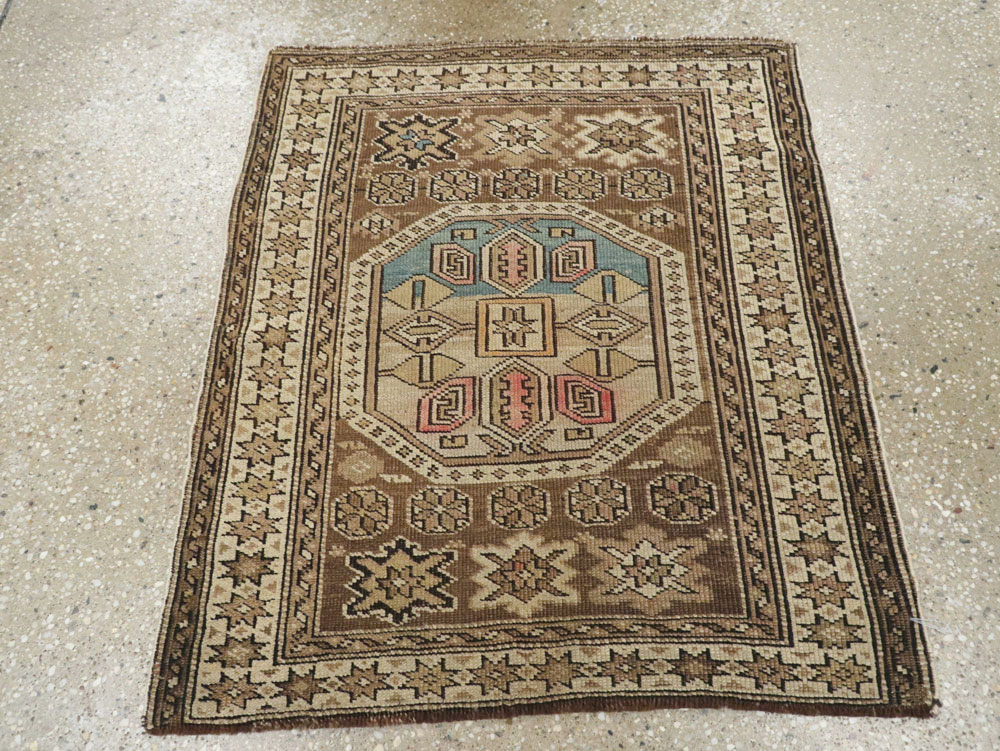 Antique Caucasian Shirvan Rug, No.24068 - Staging