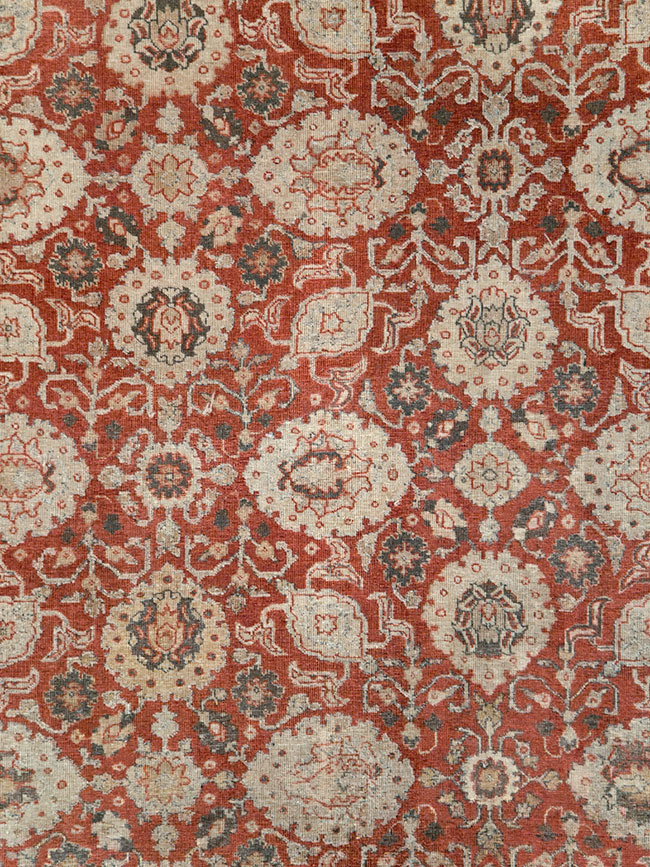 Antique Persian Tabriz Carpet, No.24081 - Staging