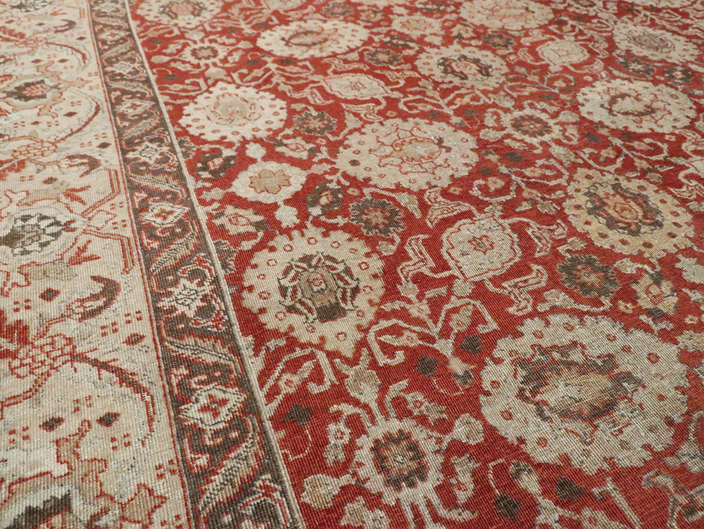 Antique Persian Tabriz Carpet, No.24081 - Staging
