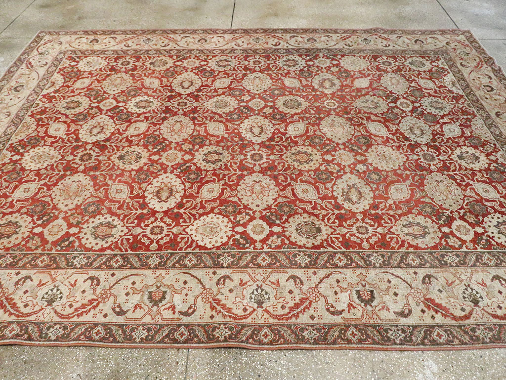 Antique Persian Tabriz Carpet, No.24081 - Staging