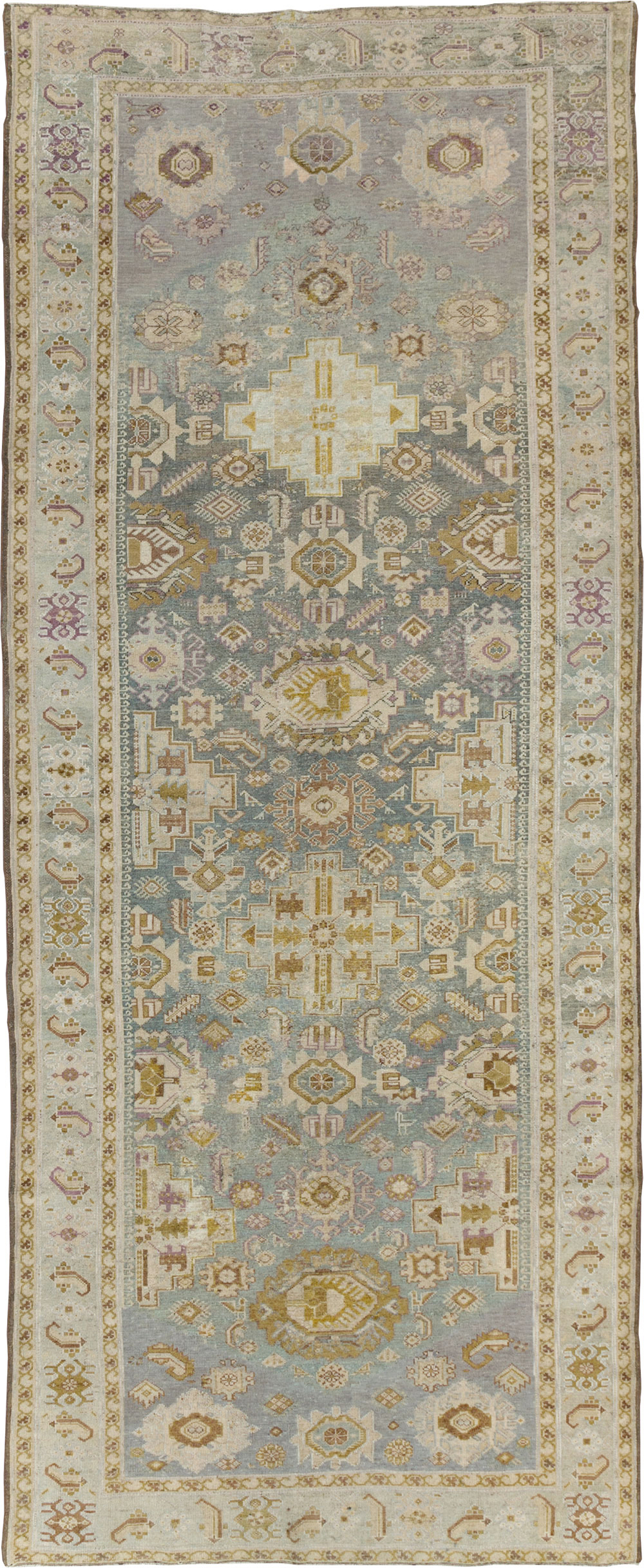 Antique Persian Malayer Wide Gallery Runner, No.24083 - Staging
