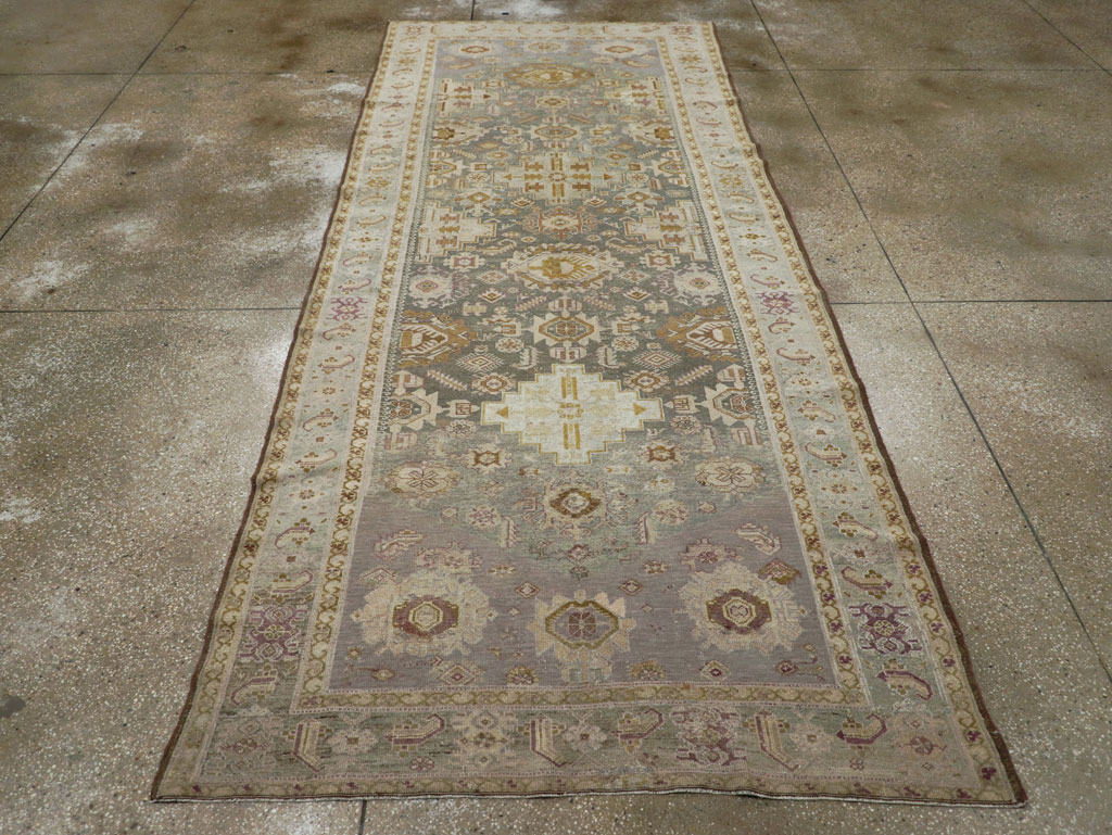 Antique Persian Malayer Wide Gallery Runner, No.24083 - Staging