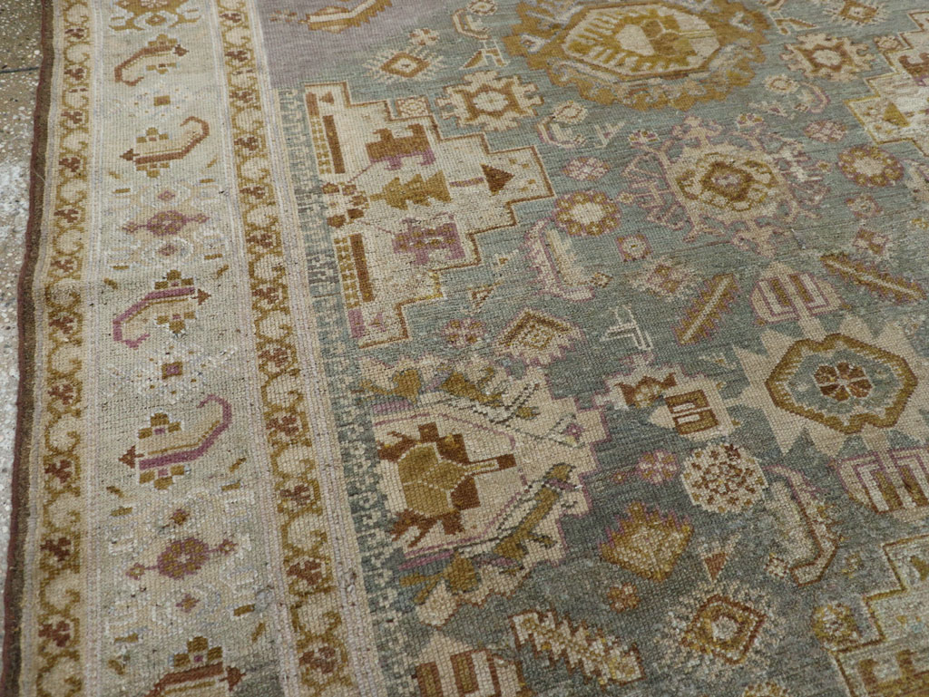 Antique Persian Malayer Wide Gallery Runner, No.24083 - Staging