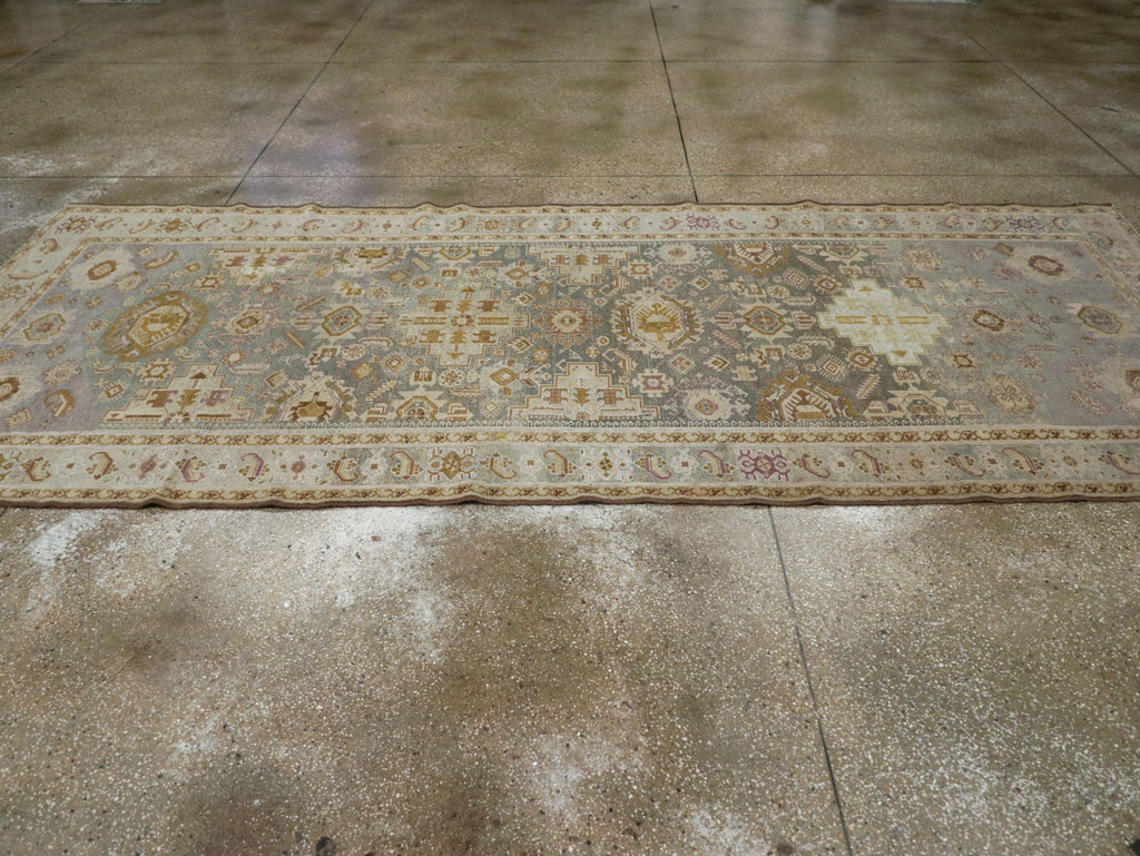 Antique Persian Malayer Wide Gallery Runner, No.24083 - Staging