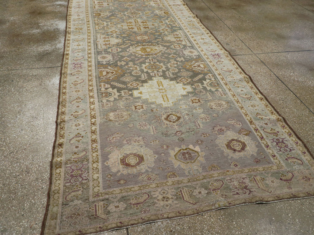 Antique Persian Malayer Wide Gallery Runner, No.24083 - Staging