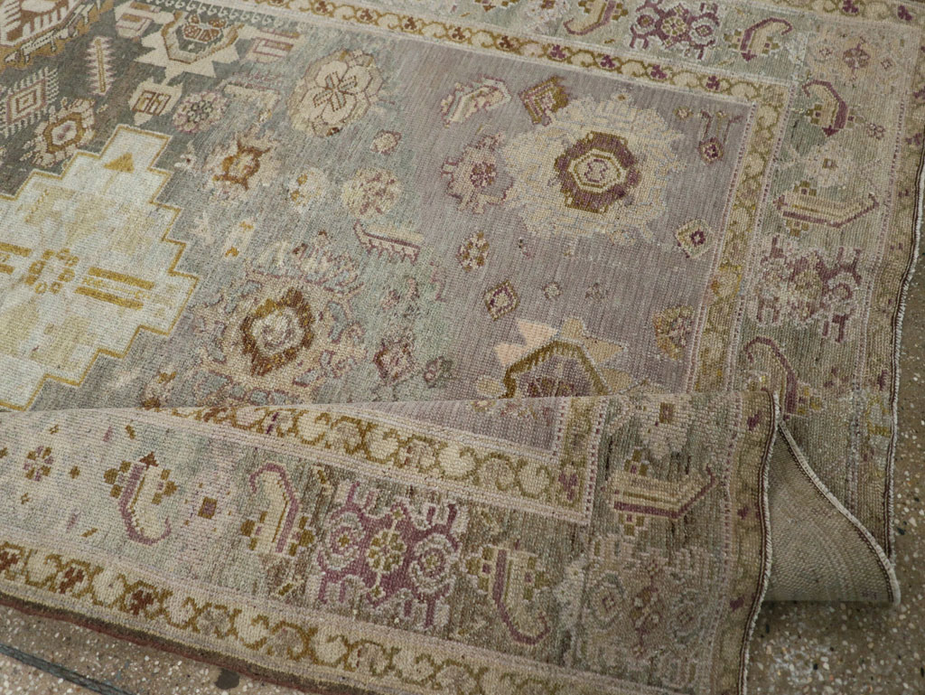 Antique Persian Malayer Wide Gallery Runner, No.24083 - Staging