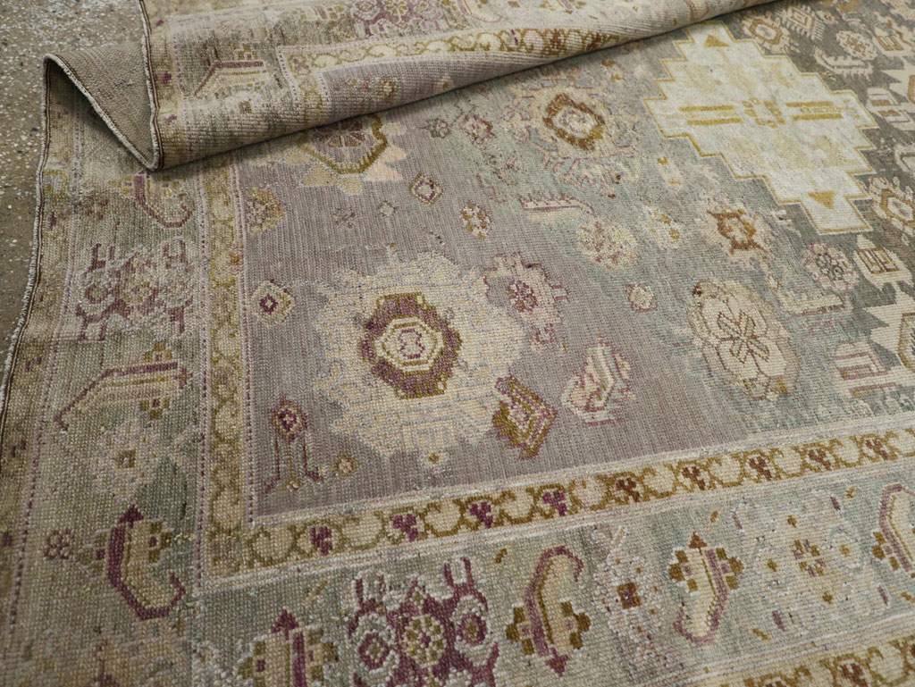 Antique Persian Malayer Wide Gallery Runner, No.24083 - Staging