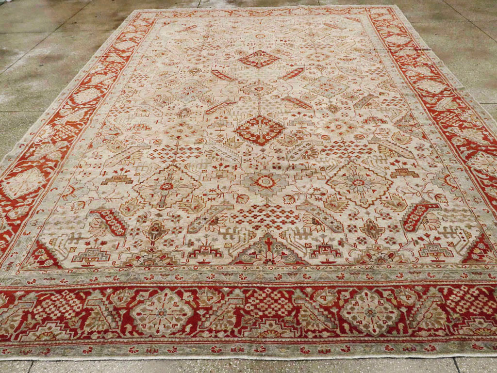 Antique Persian Malayer Carpet, No.24085 - Staging