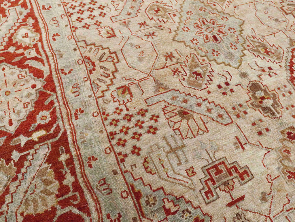 Antique Persian Malayer Carpet, No.24085 - Staging
