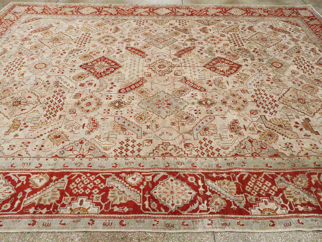 Antique Persian Malayer Carpet, No.24085 - Staging