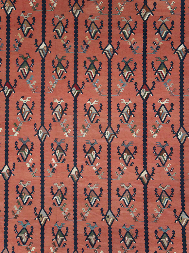 Oversize Vintage Turkish Kilim, No.24086 - Staging
