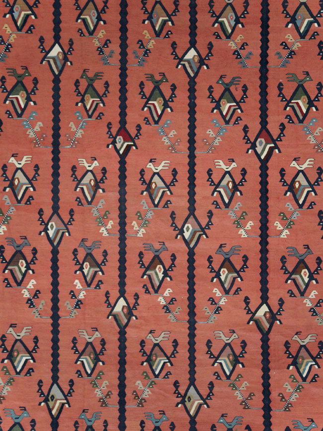 Oversize Vintage Turkish Kilim, No.24086 - Staging