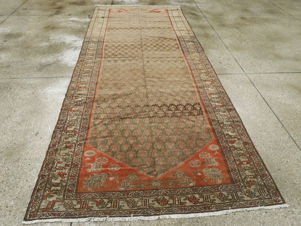 Vintage Persian Malayer Gallery Carpet, No.24091 - Staging