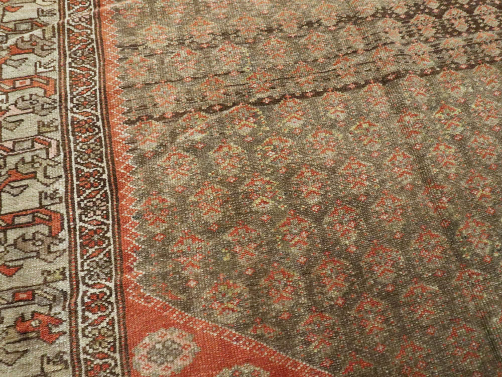 Vintage Persian Malayer Gallery Carpet, No.24091 - Staging