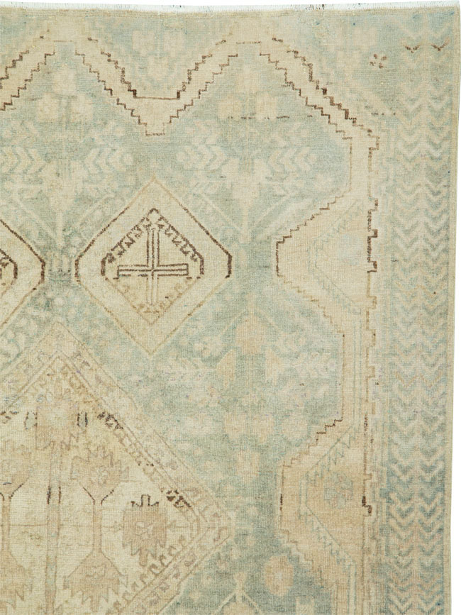 Vintage Persian Afshar Rug, No.24098 - Staging