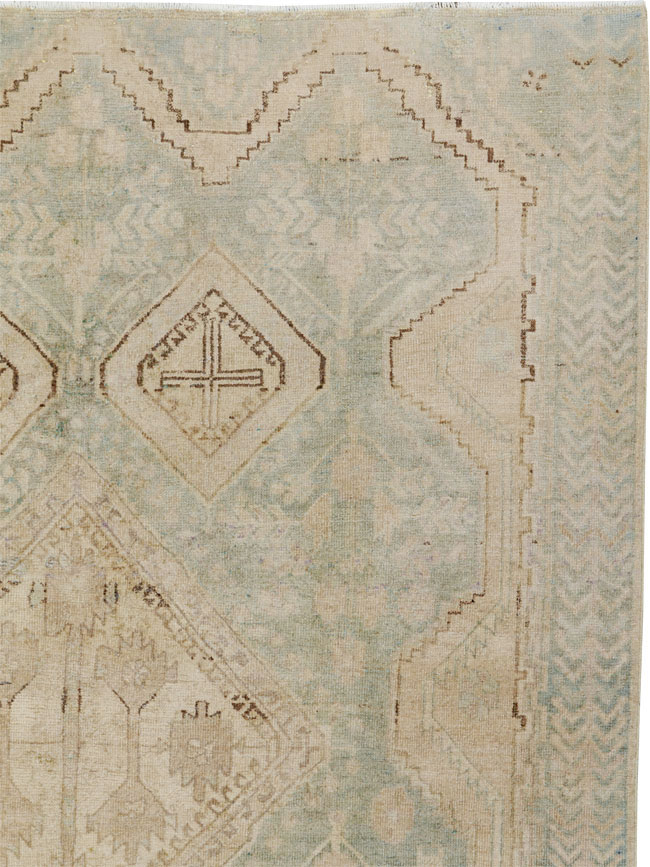 Vintage Persian Afshar Rug, No.24098 - Staging