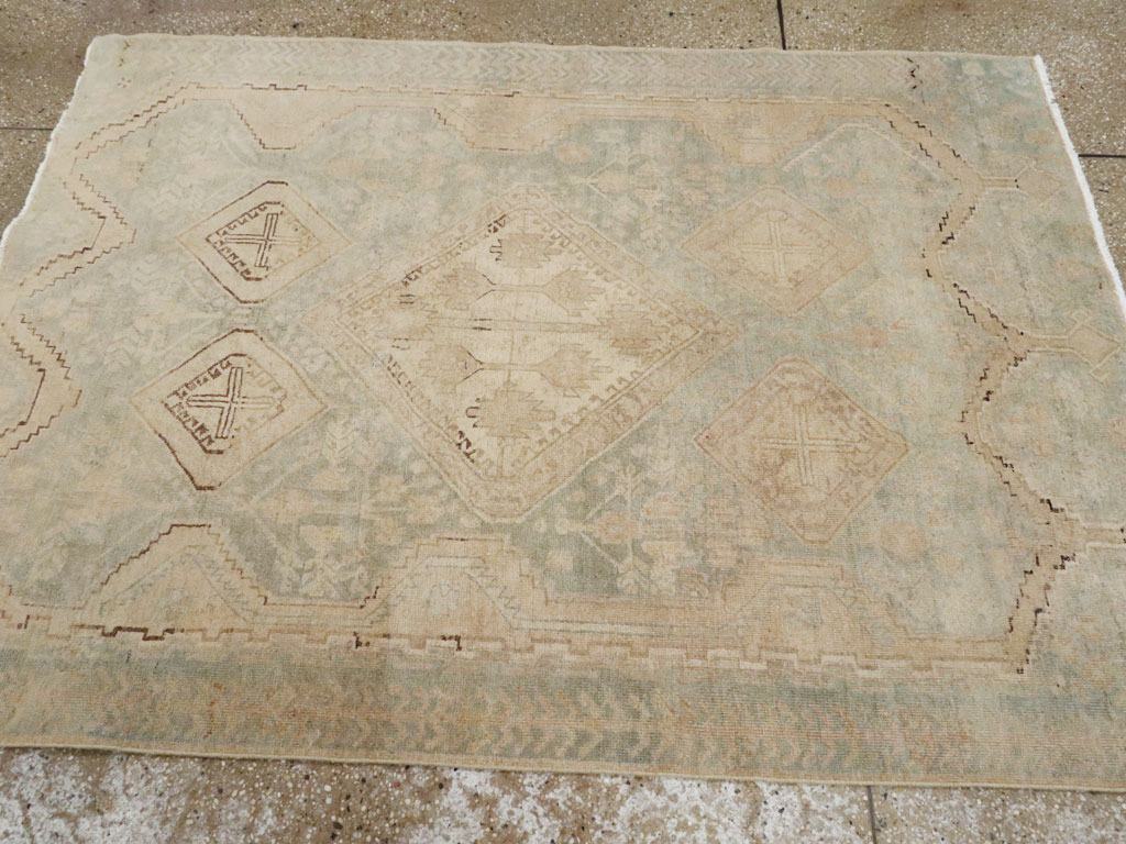 Vintage Persian Afshar Rug, No.24098 - Staging