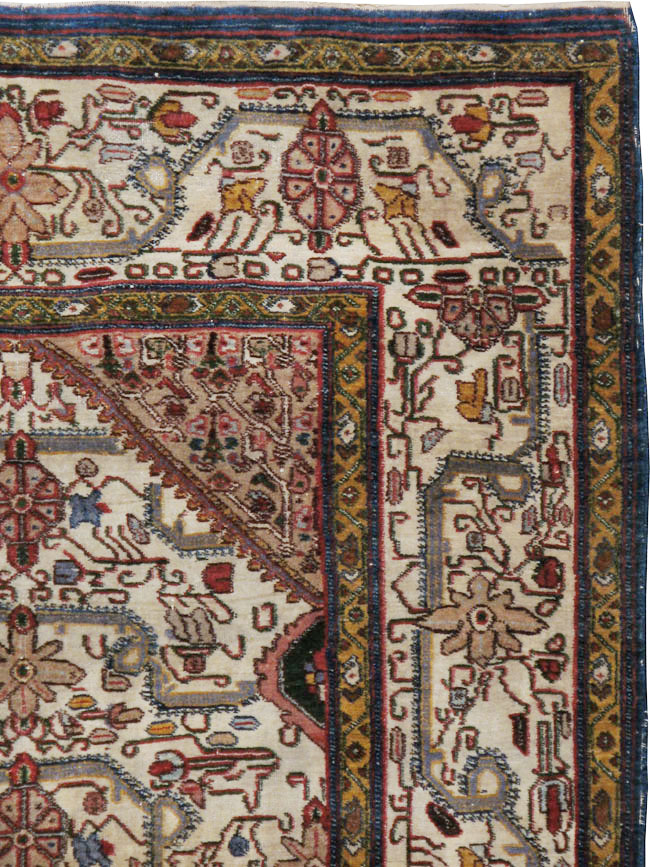 Antique Indian Agra Rug, No.24099 - Staging