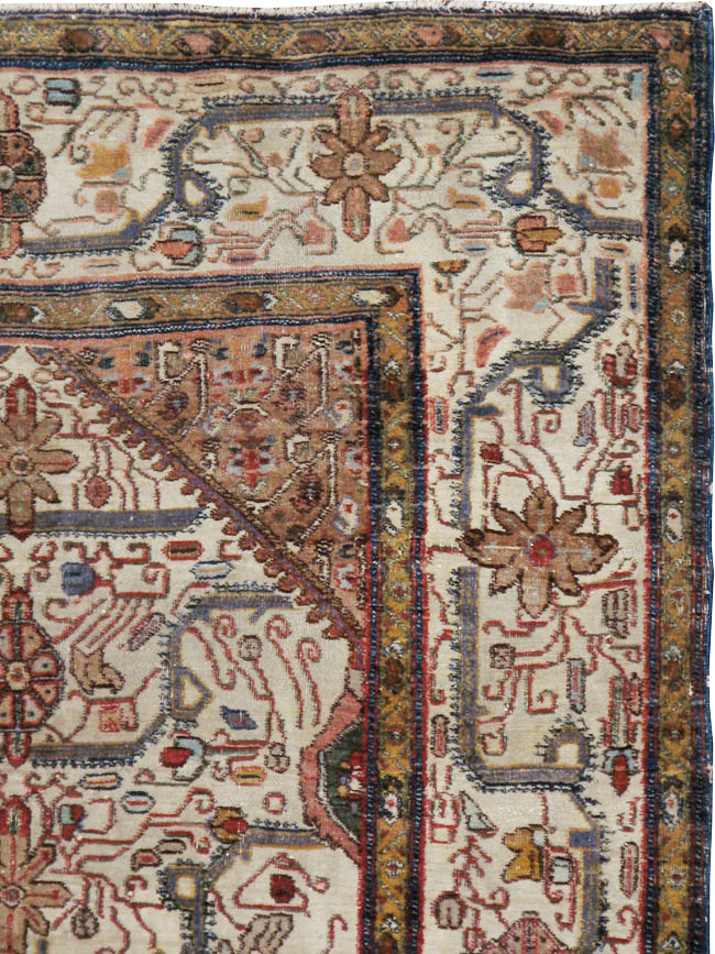 Antique Indian Agra Rug, No.24099 - Staging