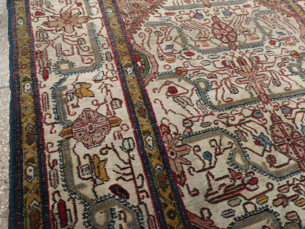 Antique Indian Agra Rug, No.24099 - Staging