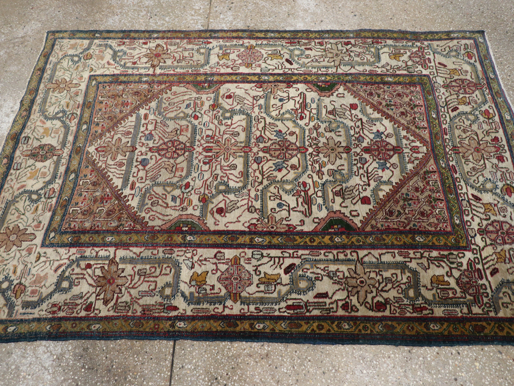 Antique Indian Agra Rug, No.24099 - Staging