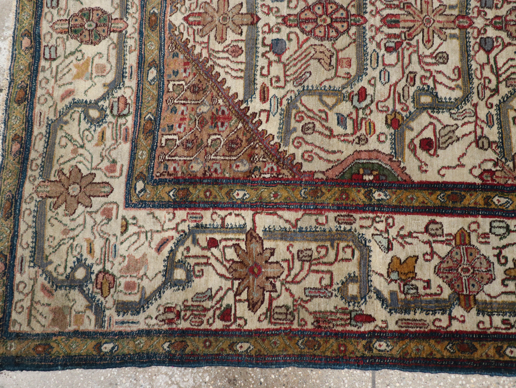 Antique Indian Agra Rug, No.24099 - Staging