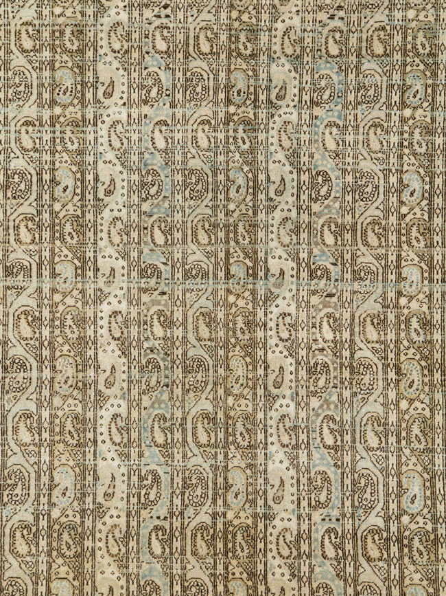 Vintage Persian Quom Room Size Carpet, No.24103 - Staging