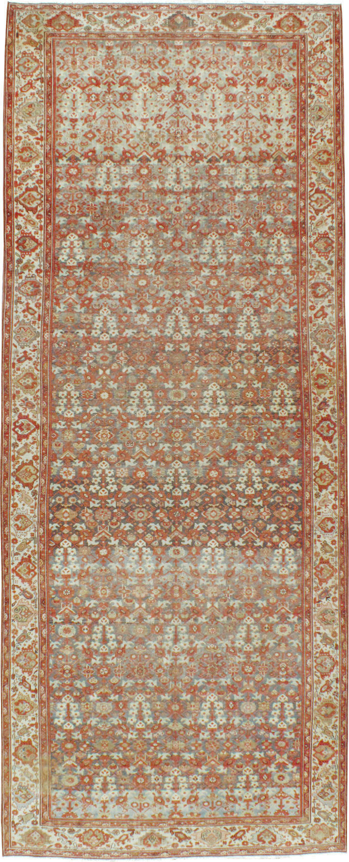 Vintage Persian Malayer Gallery Carpet, No.24105 - Staging
