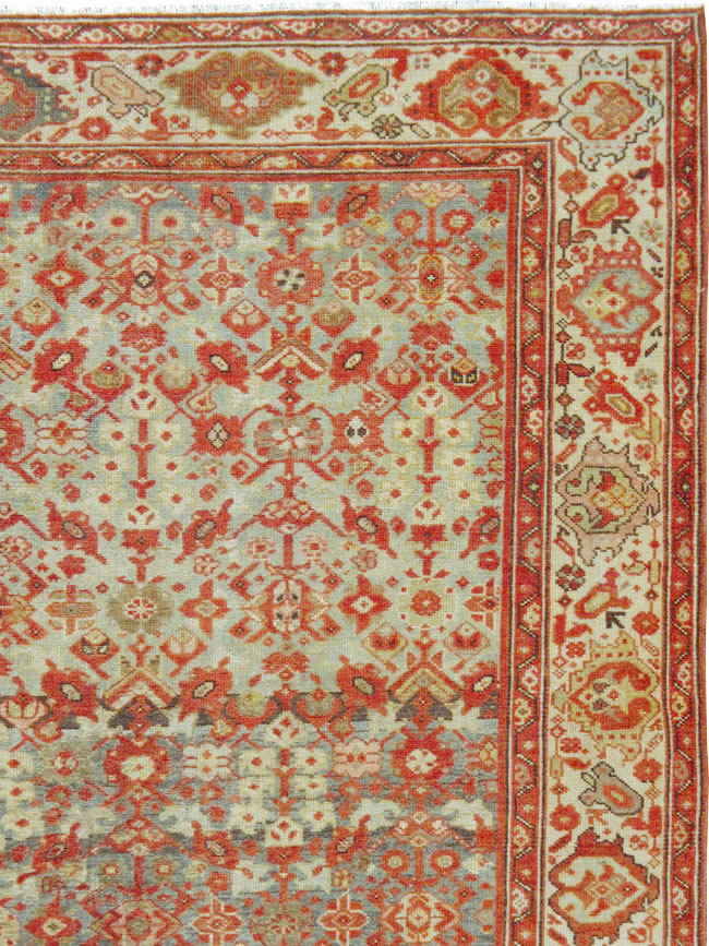 Vintage Persian Malayer Gallery Carpet, No.24105 - Staging