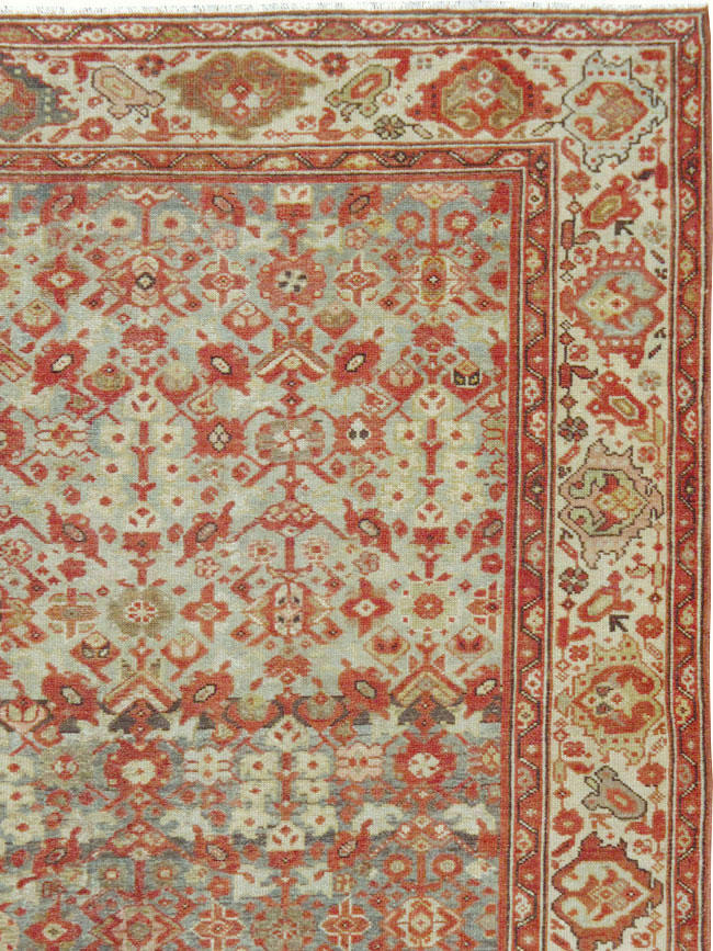 Vintage Persian Malayer Gallery Carpet, No.24105 - Staging