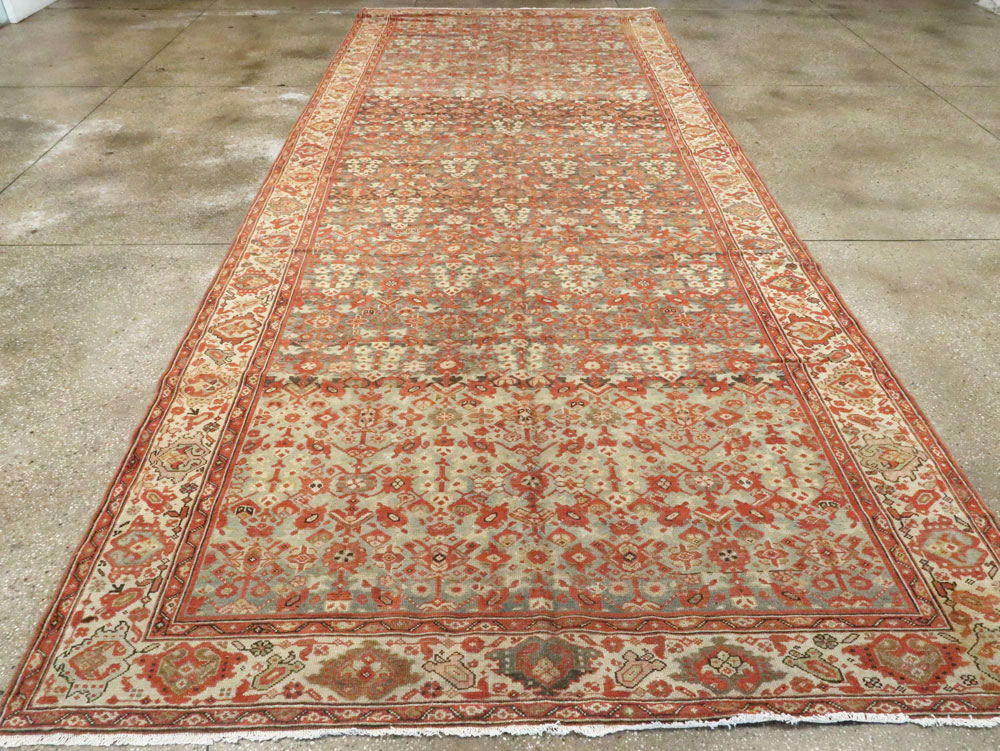 Vintage Persian Malayer Gallery Carpet, No.24105 - Staging