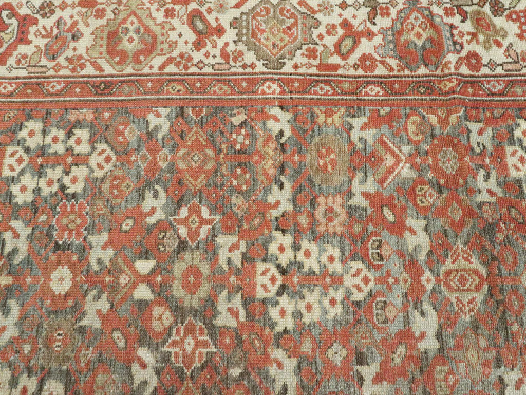 Vintage Persian Malayer Gallery Carpet, No.24105 - Staging