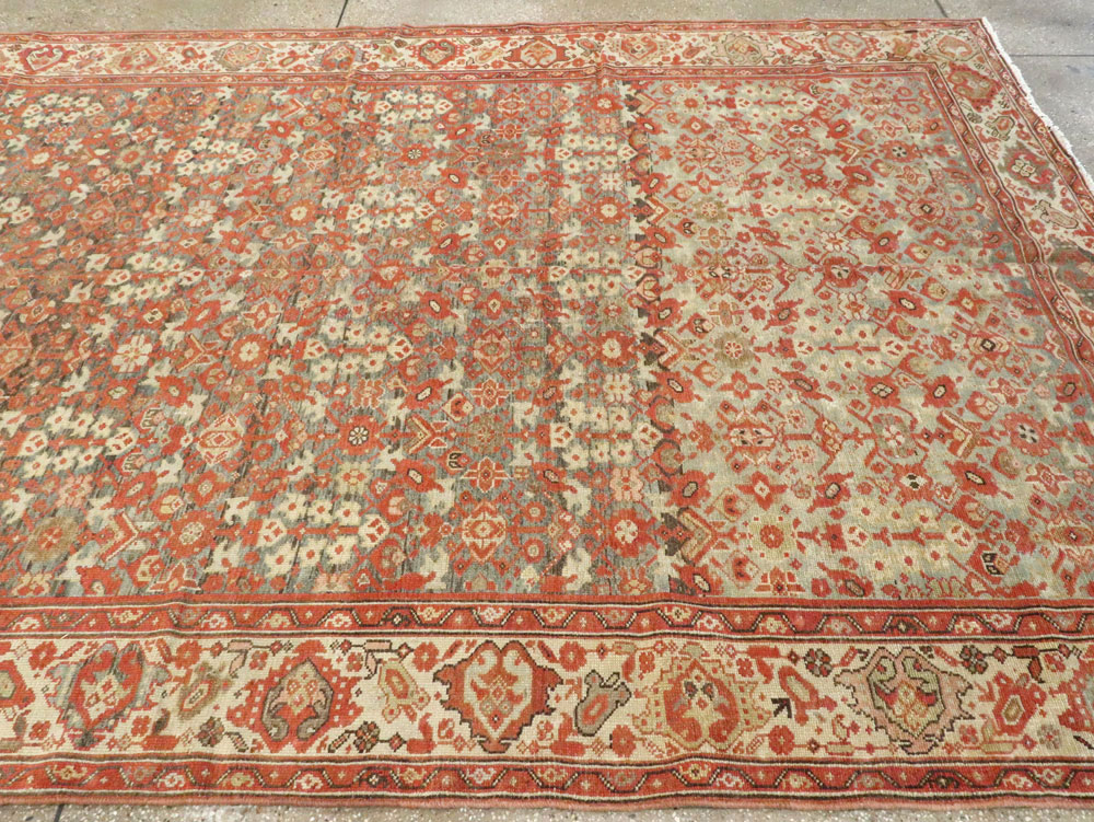 Vintage Persian Malayer Gallery Carpet, No.24105 - Staging