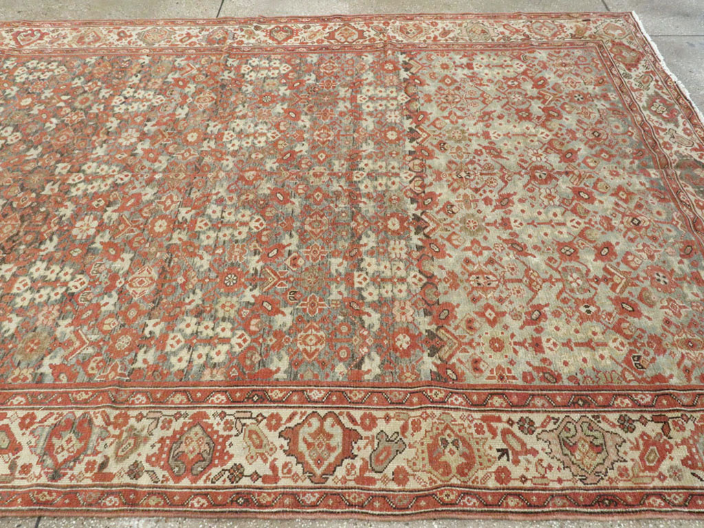 Vintage Persian Malayer Gallery Carpet, No.24105 - Staging