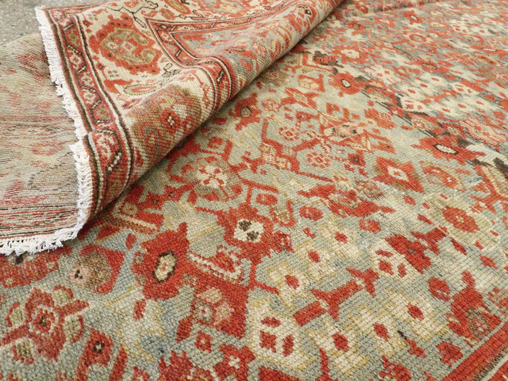 Vintage Persian Malayer Gallery Carpet, No.24105 - Staging