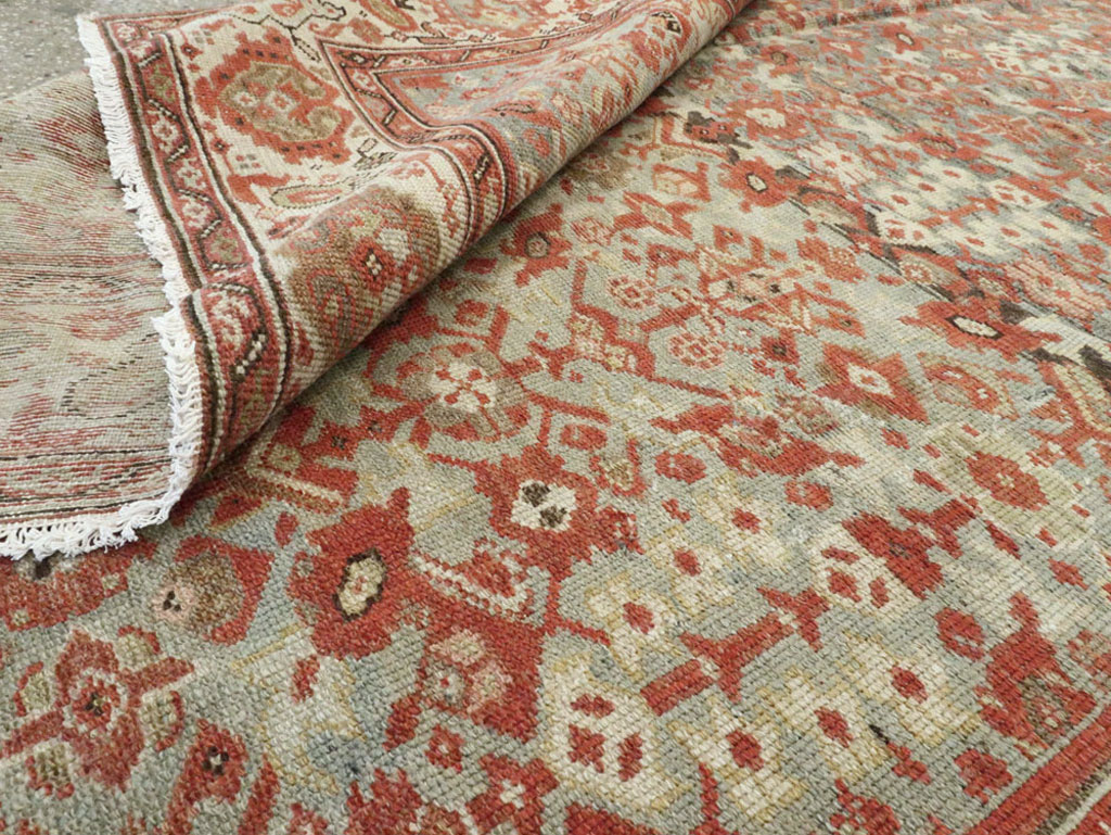 Vintage Persian Malayer Gallery Carpet, No.24105 - Staging