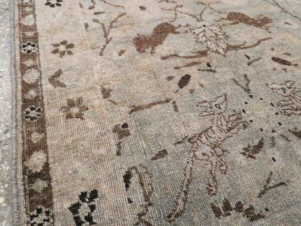 Vintage Persian Sarouk Rug, No.24108 - Staging