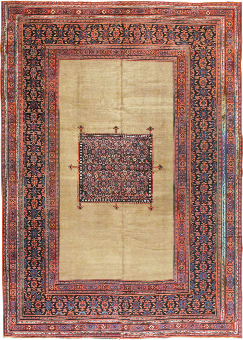Antique Persian Dorokhsh Carpet, No.24110 - Staging