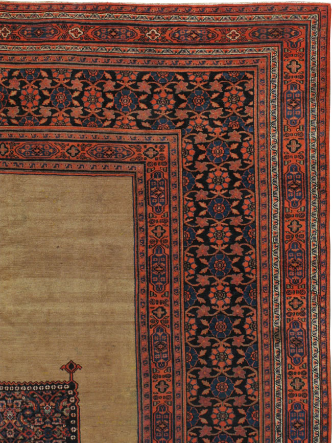 Antique Persian Dorokhsh Carpet, No.24110 - Staging