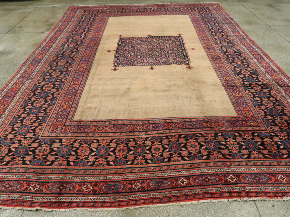 Antique Persian Dorokhsh Carpet, No.24110 - Staging