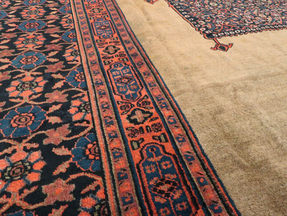 Antique Persian Dorokhsh Carpet, No.24110 - Staging