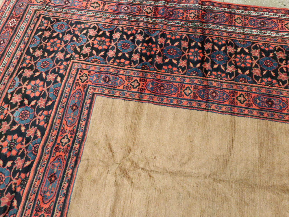 Antique Persian Dorokhsh Carpet, No.24110 - Staging