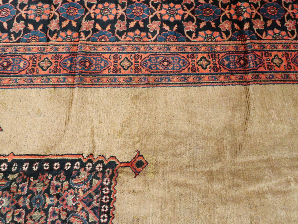 Antique Persian Dorokhsh Carpet, No.24110 - Staging