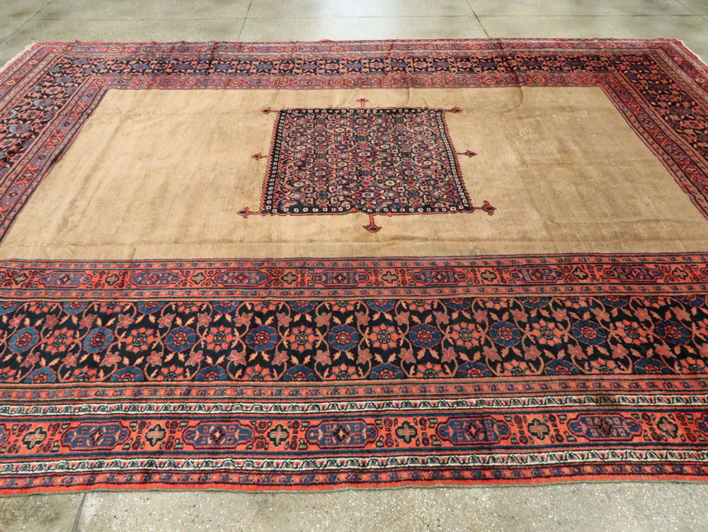 Antique Persian Dorokhsh Carpet, No.24110 - Staging
