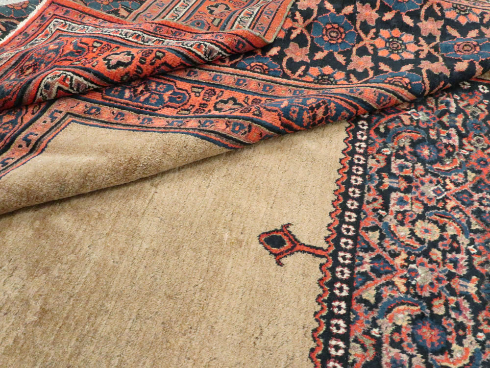 Antique Persian Dorokhsh Carpet, No.24110 - Staging