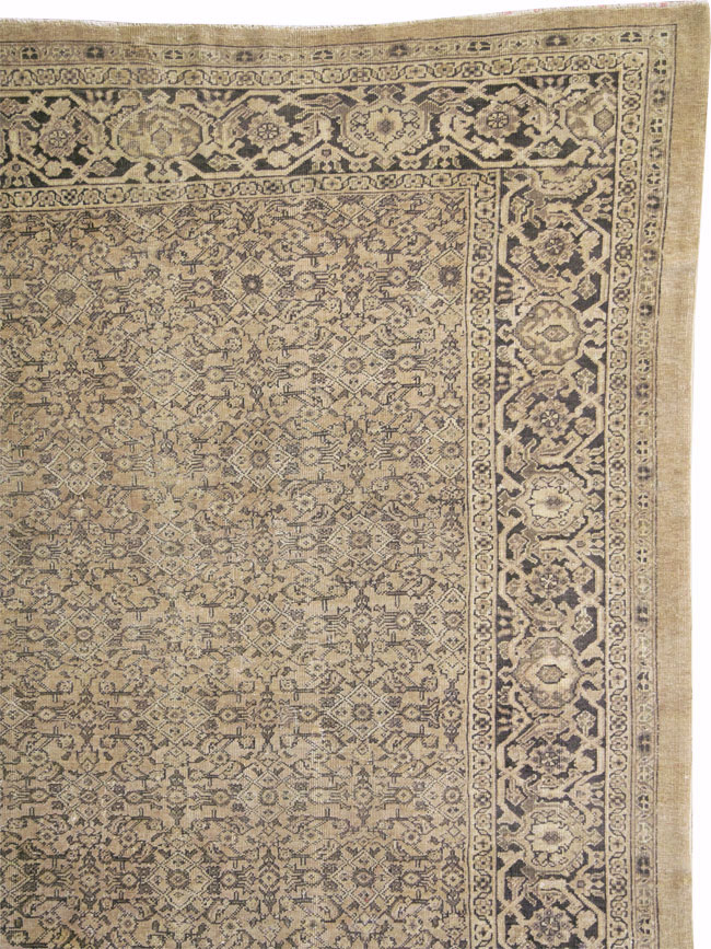 Antique Persian Mahal Carpet, No.24118 - Staging