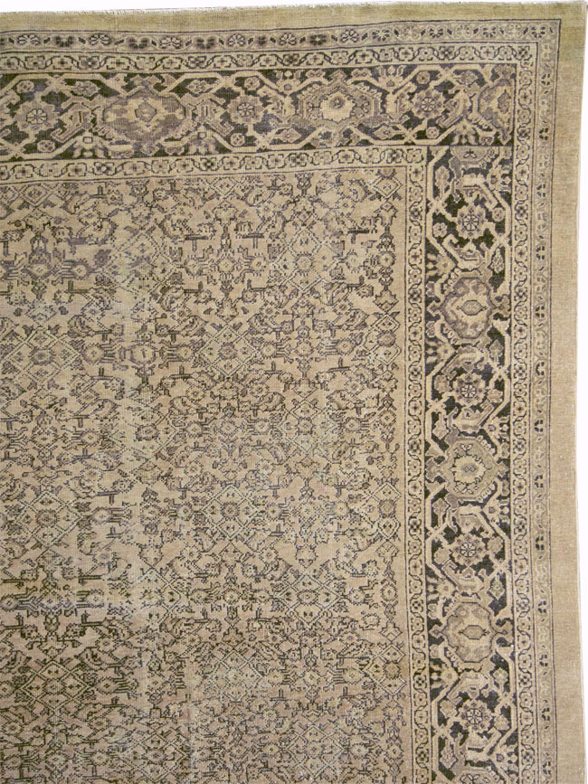 Antique Persian Mahal Carpet, No.24118 - Staging