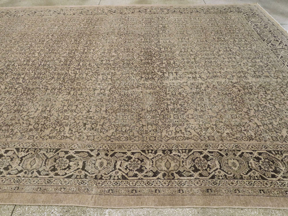 Antique Persian Mahal Carpet, No.24118 - Staging
